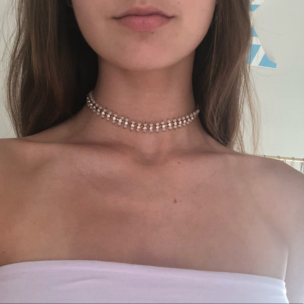 Free People Rose Gold and Silver Choker